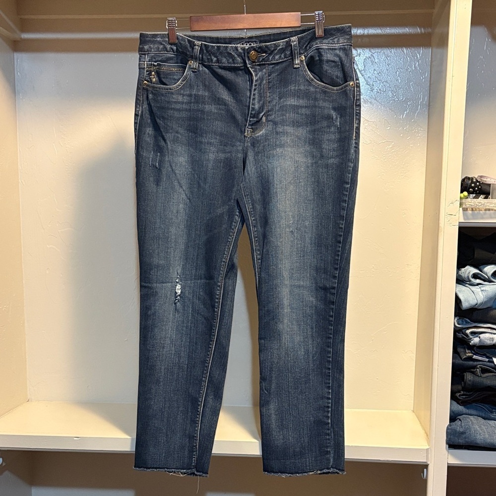 Maurices Dark Blue Straight Leg Jeans